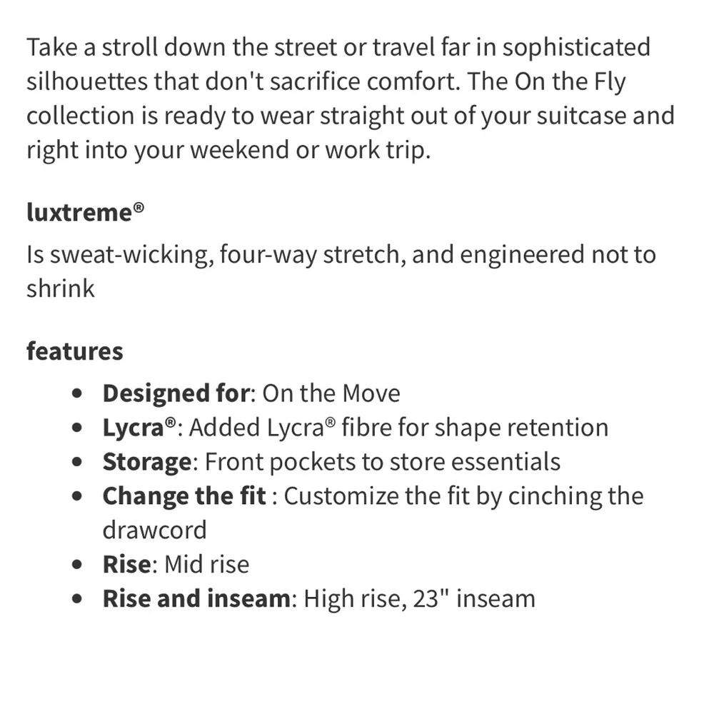 lululemon athletica used twice